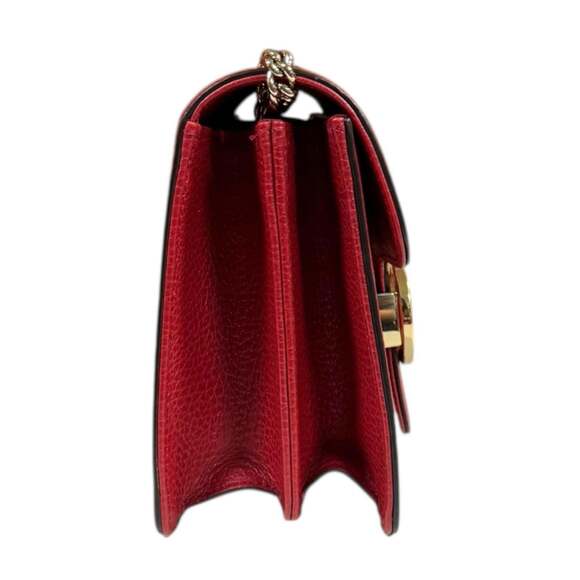 GUCCI Red Leather Shoulder Bag - Picture 4 of 10